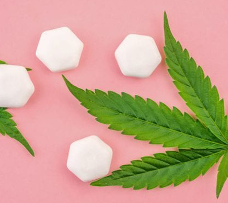 Trial using chewing gum containing THC.