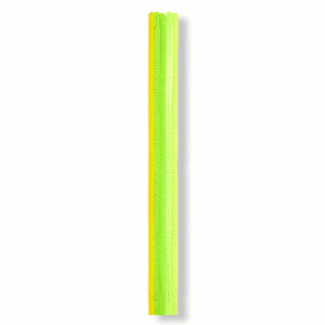 Chenille piberenser 6mm. 30 cm. 25 stk. gule og grønne nuancer