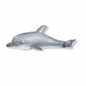 Green Rubber Toys - delfin grå
