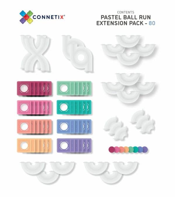 Connetix – Magnet kuglebane udvidelsespakke - 80 dele - Image 4
