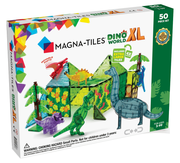 Magna-Tiles - Dino World XL 50-stk sæt