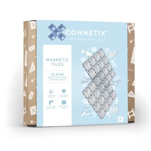 Connetix - 2 Dele - Clear Base Plate Pack
