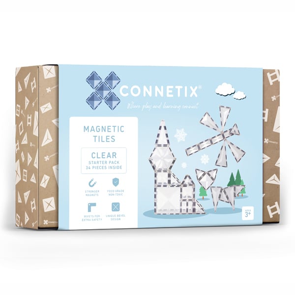 Connetix - Clear pack 34 stk