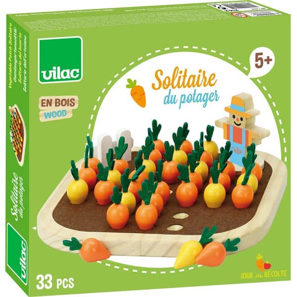 Vilac - Spil - Solitaire - Gartnerens grøntsager