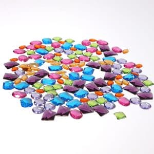140 Giant Acrylic Glitter Stones
