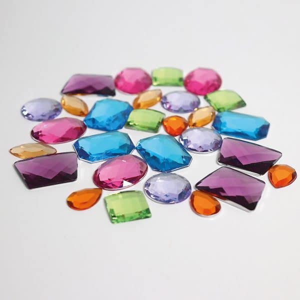 28 Giant Acrylic Glitter Stones