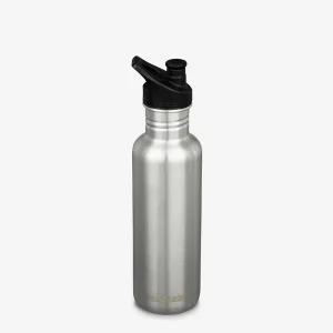 Classic 800ml (w Sport Cap) Brushed Stainless