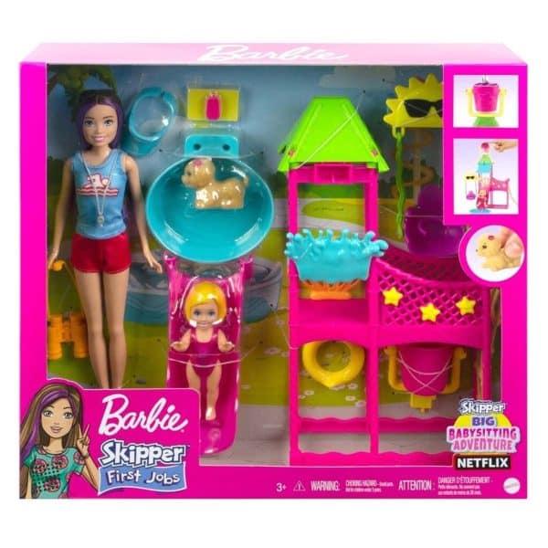 Barbie Skipper First Jobs Water Park Playset