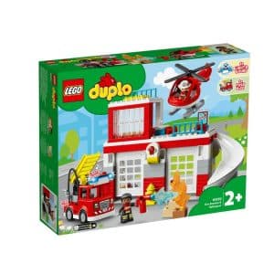 LEGO - DUPLO - Brandstation og helikopter