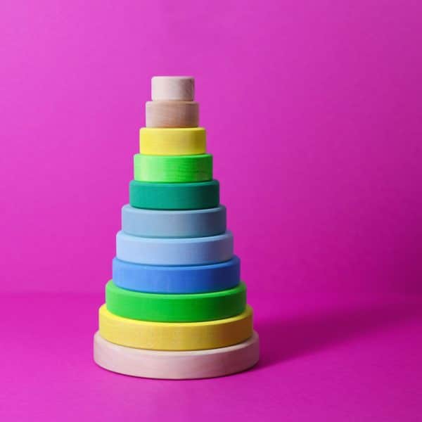 conical tower neon green