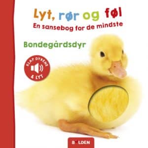 Lyt, rør og føl – En sansebog for de mindste – Bondegårdsdyr