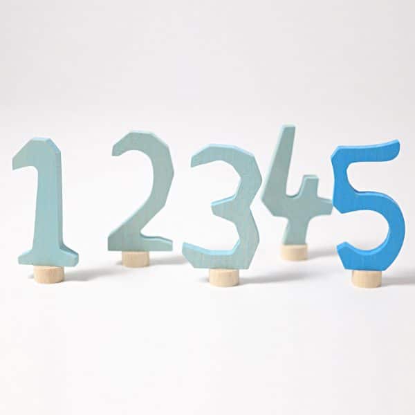 Grimms - Blue Decorative Numbers 1-5
