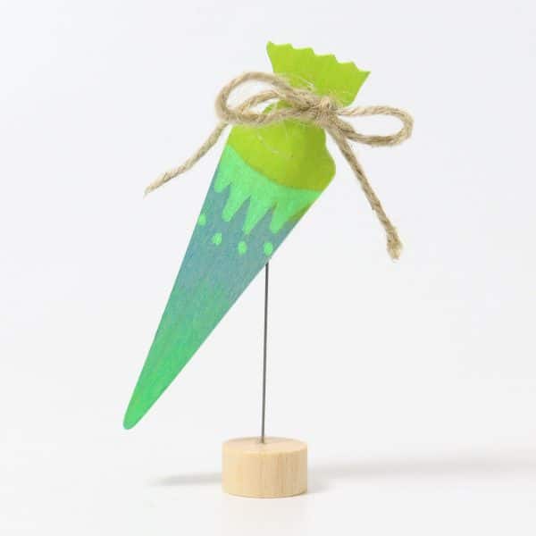 Grimms - Decorative Figure School Cone Neon Green