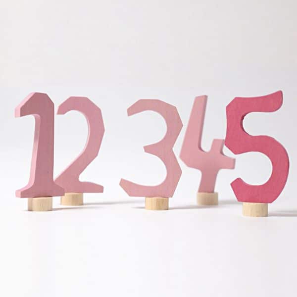 Grimms - Pink Decorative Numbers 1-5