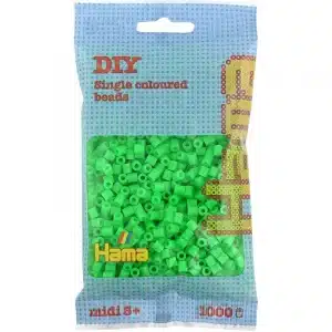 HAMA - HAMA Hama midi perler 1000stk fluor. grøn (207-42)