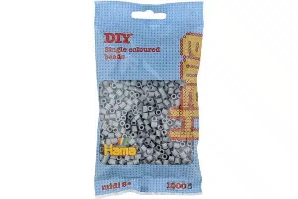 HAMA - HAMA Hama midi perler 1000stk grå (207-17)