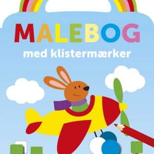 Malebog med klistermærker- Kanin