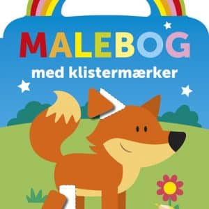 Malebog med klistermærker- Ræv