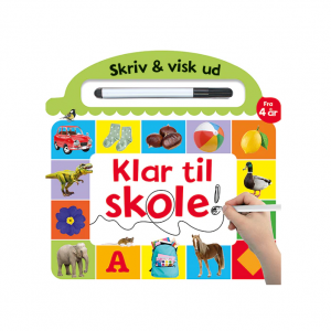 Skriv og visk ud - Klar til skole (papbog med ikke-permanent pen)