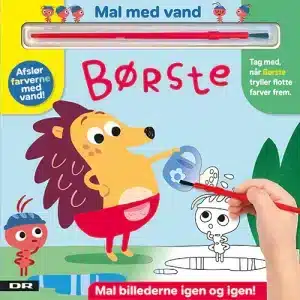 Minisjang - Mal med vand - Børste (bog med pensel - farvelæg igen og igen)