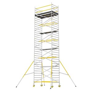 WIBE Rullestillads 1400 pk. 8,2m - 1 basispakke høj + 3 tilbygningspakker WRT 1400-8,2