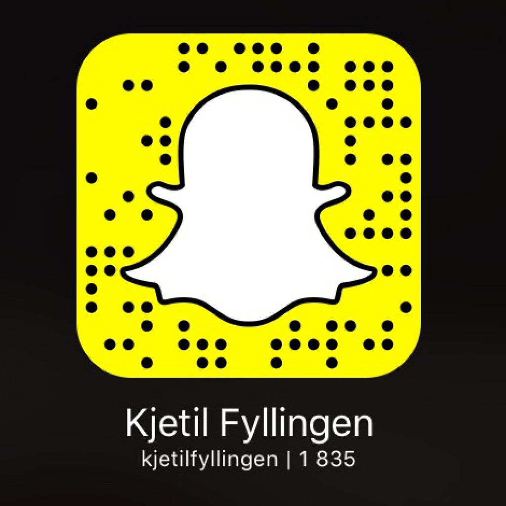 Her er min profil på Snapchat