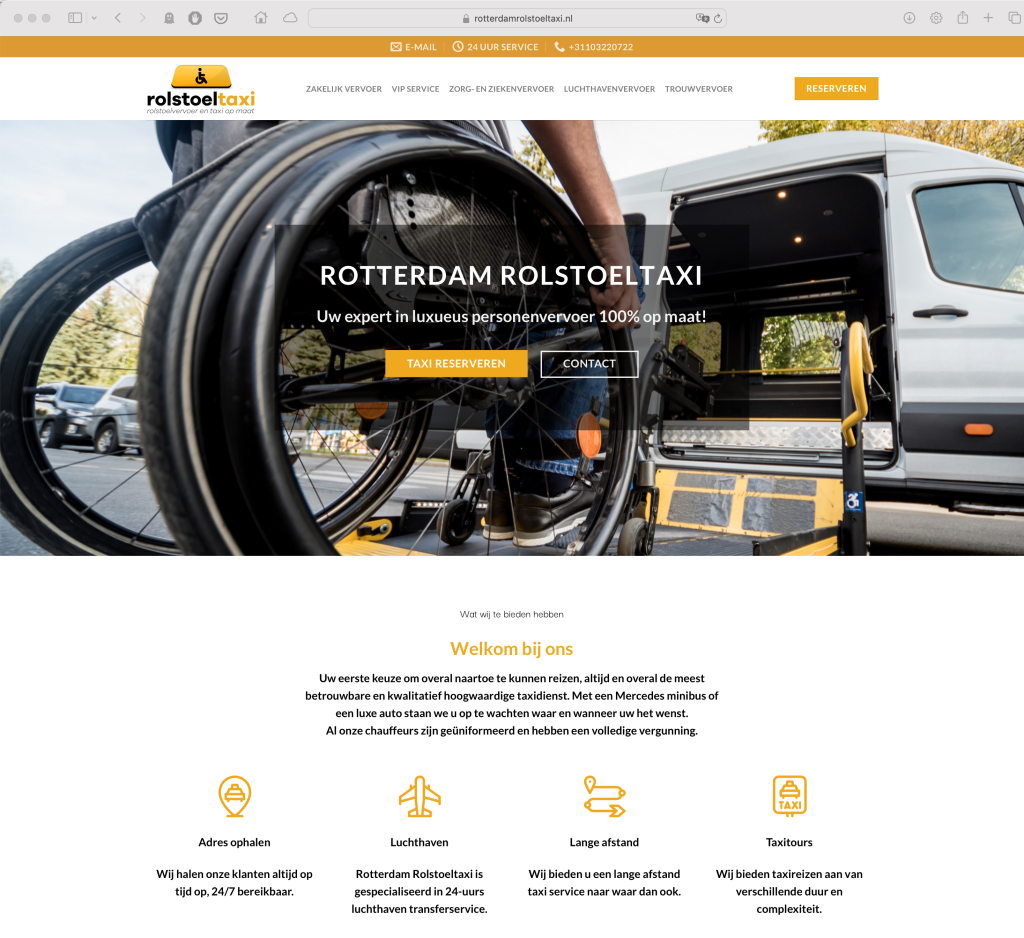 rolstoeltaxi webdesign