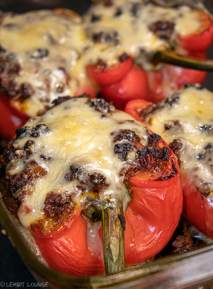 Meatloaf stuffed bell peppers Lembit Lounge Cuisine