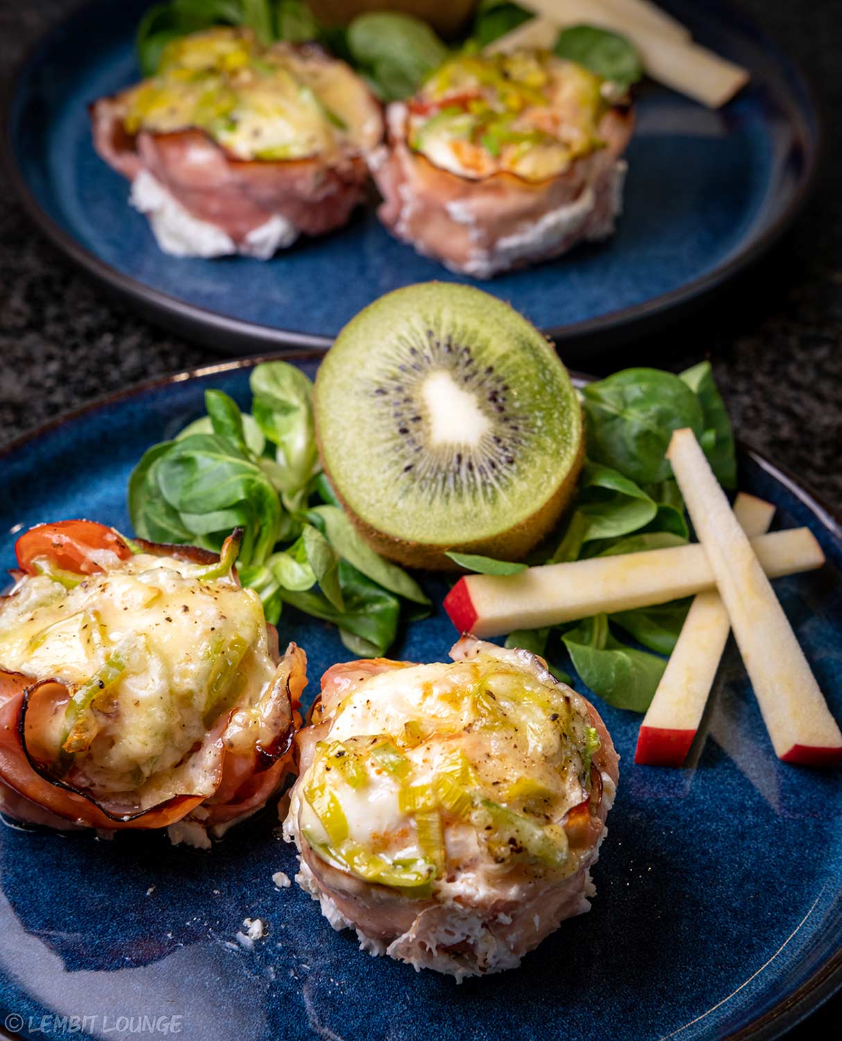 Egg muffin cups smoked ham tabasco