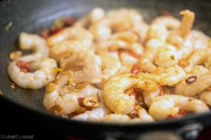 Garlic Shrimp Stir Fry asian sauce chili bell pepper