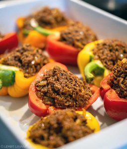 meatloaf stuffed bell pepper red wine garlic