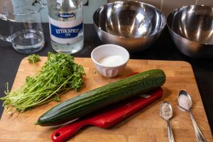 Pickled Pressed Cucumber parsley