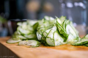 Pickled Pressed Cucumber parsley