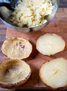 Double bubble baked potatoes cheddar cayenne ancho