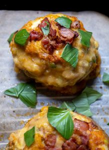 Double bubble baked potatoes cheddar cayenne ancho