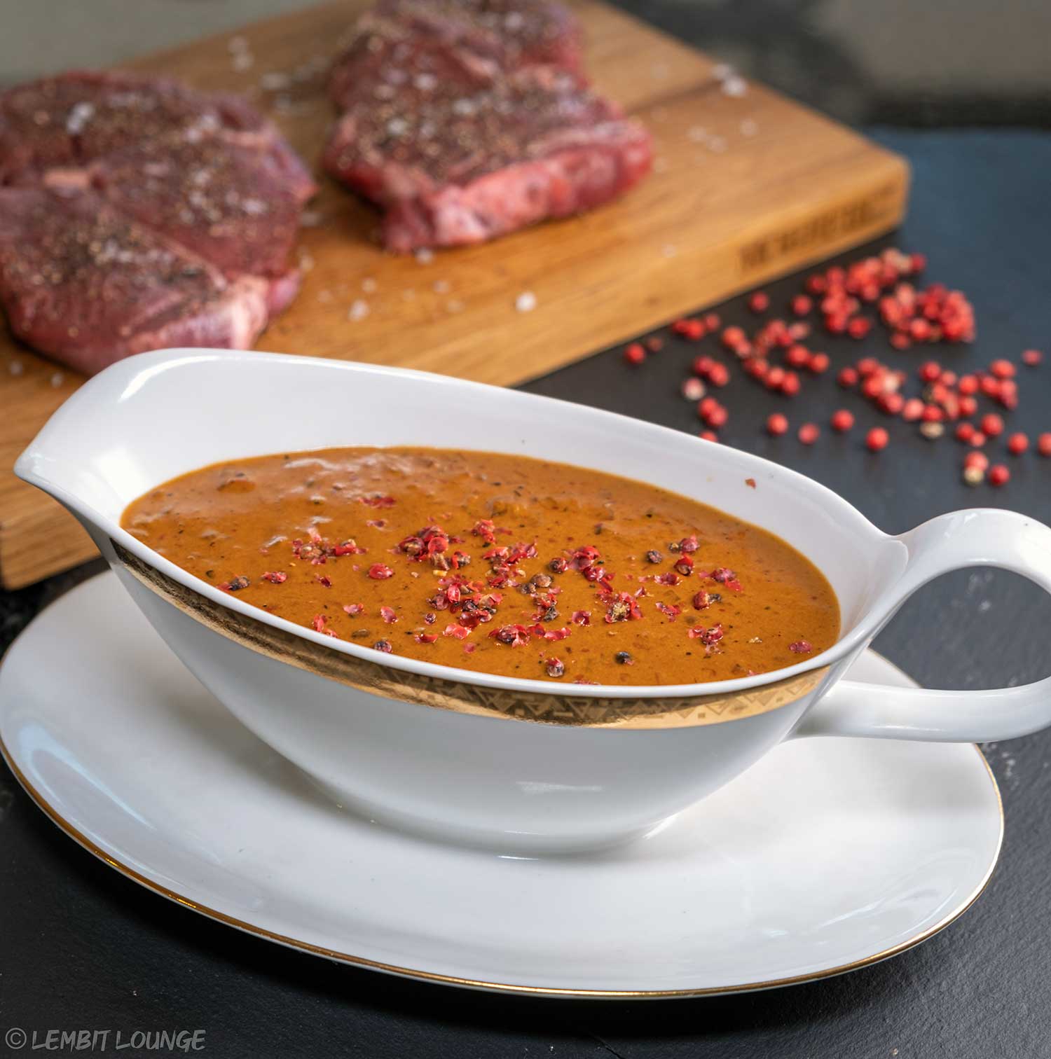 Creamy pepper sauce with cognac Lembit Lounge Cuisine