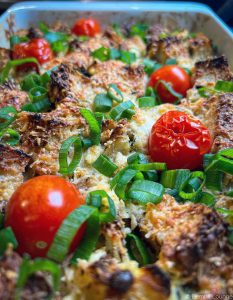 Cauliflower gratin with crispy bread Sweden recipe parmesan horseradish