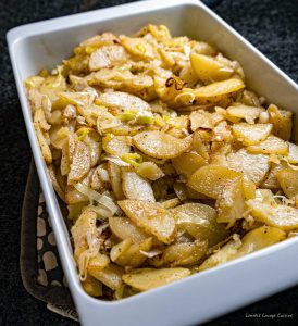 Oven Roasted Leek Potato's easy comfort food