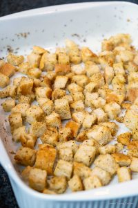 These Lovely Tasty Homemade Croutons are the rockstars of the salad or soup world.