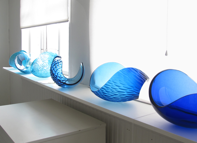 Planets crystal bowl by Lena Bergström Design