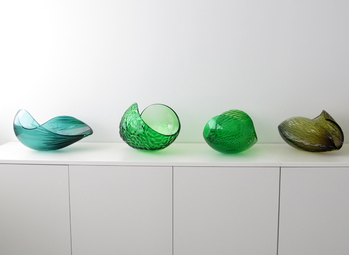 Planets crystal bowl by Lena Bergström Design