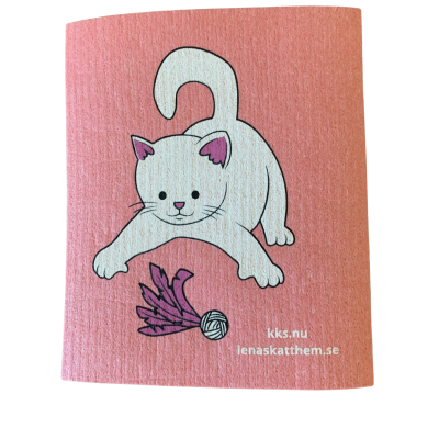 Disktrasa aprikos Lekande katt