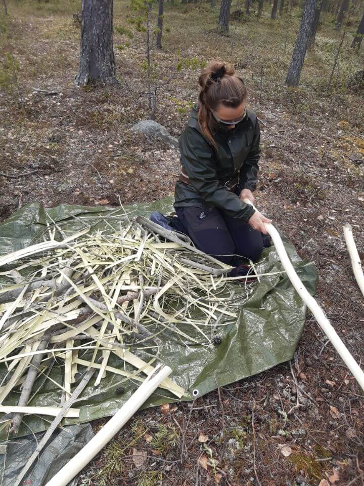 Bark hämtas till beredningen