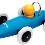 voiture de course bleu