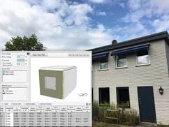 Energiberäkning bygglov med datorprogram-husfasad
