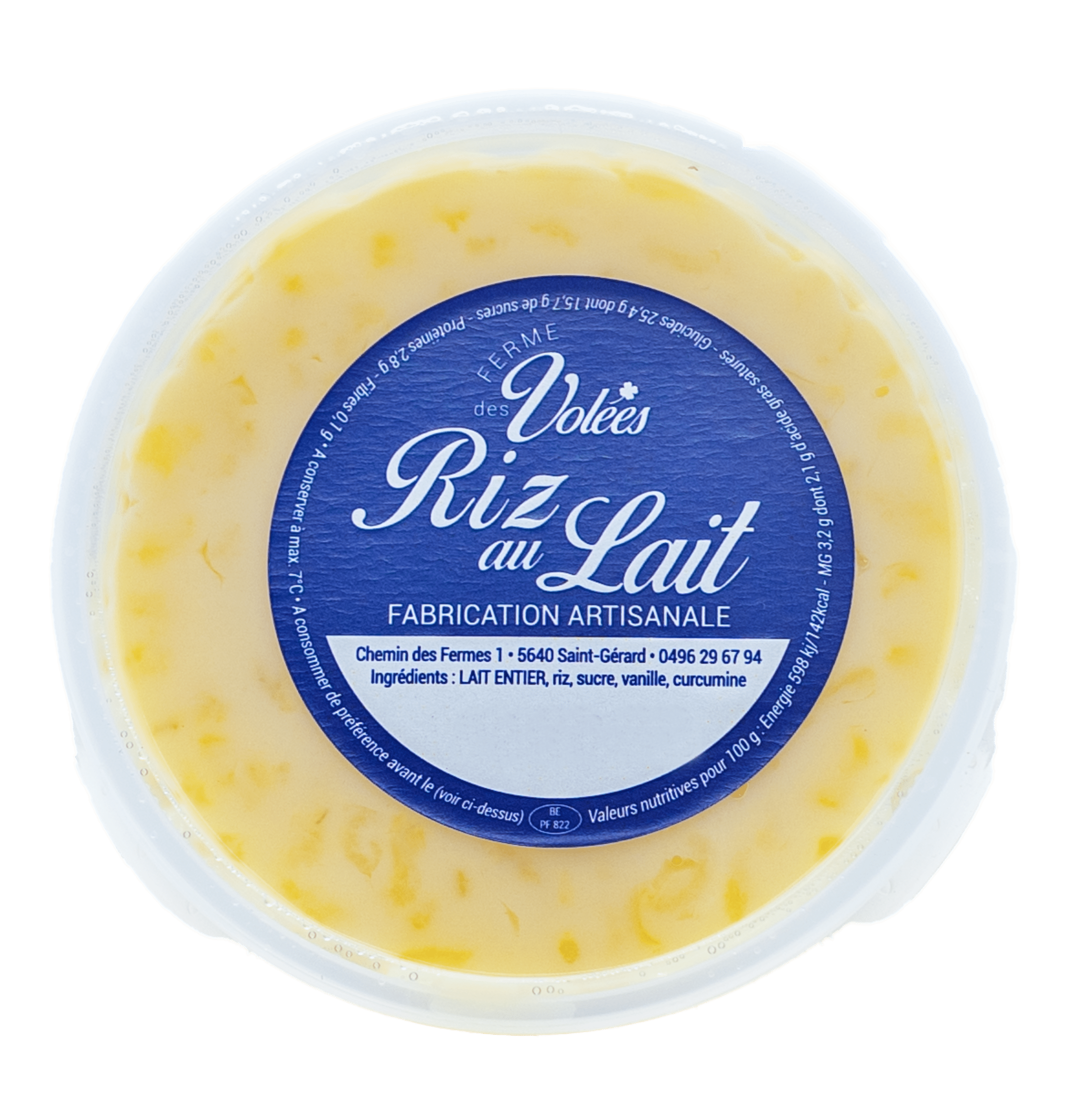 Riz au lait artisanal (pot 140gr) Le potager du bien manger