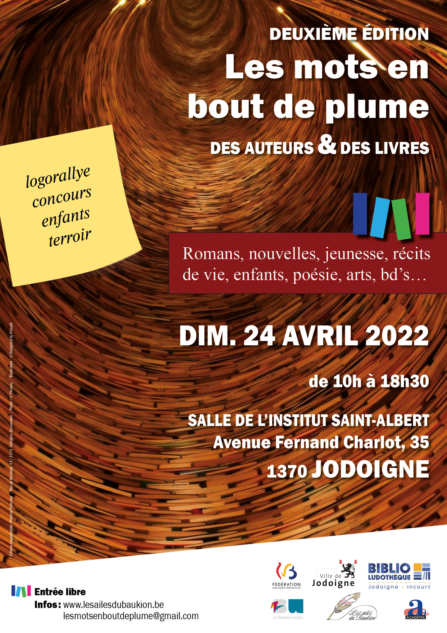 Affiche "les mots en bout de plume" Les mots en bout de plume
