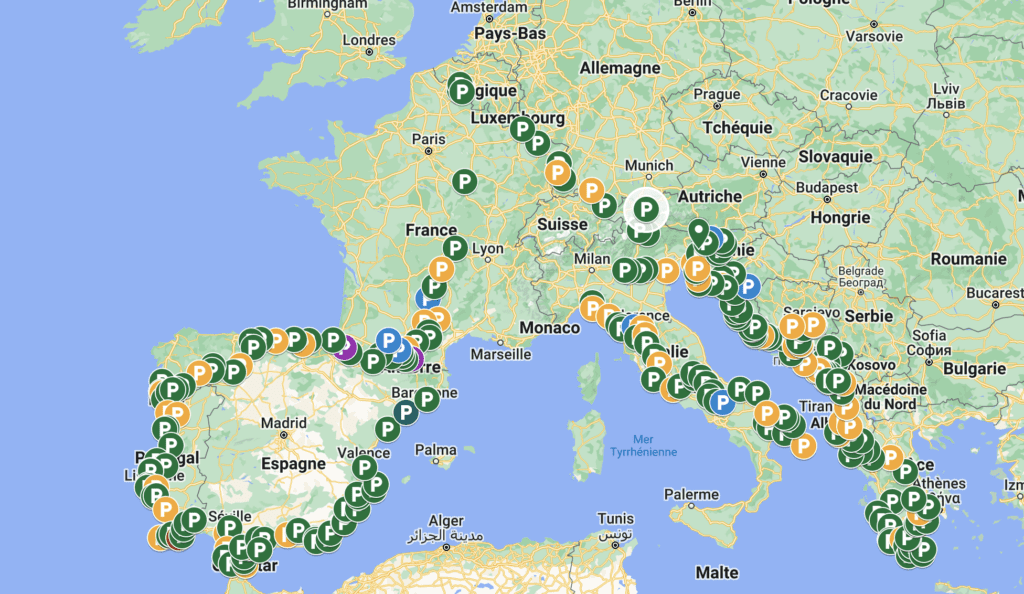 préparer un tour d'Europe en camping-car