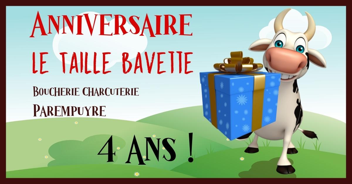 C'est l'anniversaire du Taille Bavette jusqu'au 14 décembre 2021