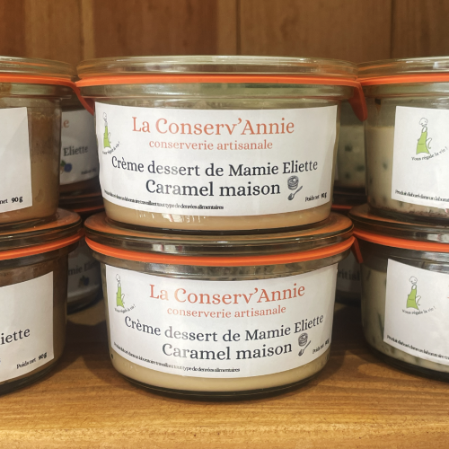 Crème dessert de Mamie Eliette – Caramel maison – 90g